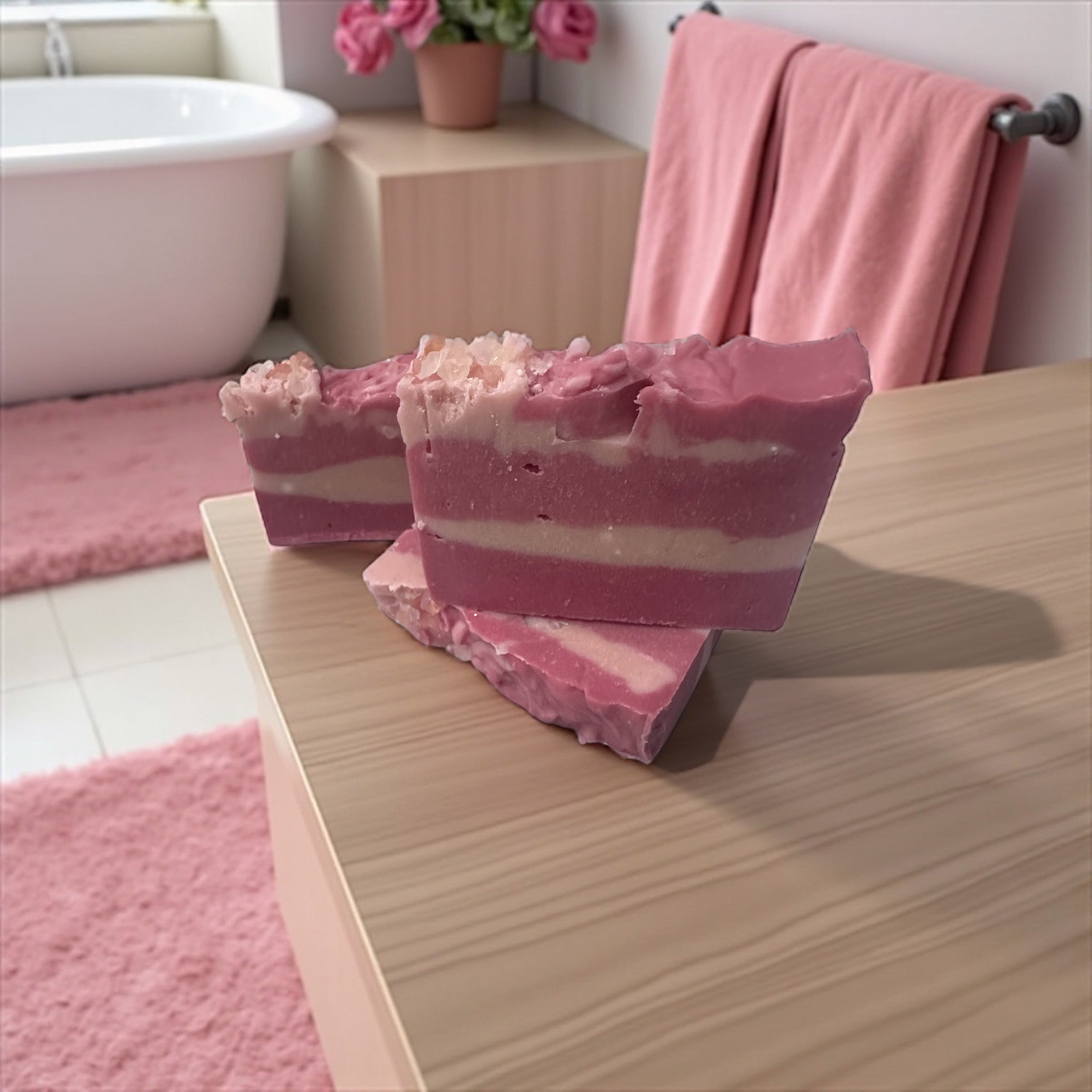 White Lily & Pink Salt Goat Milk Soap